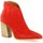 Chaussures Femme Boots Spaziozero Boots cuir velours Rouge