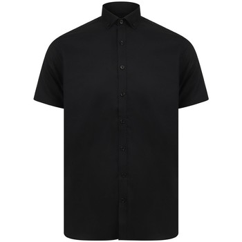 Vêtements Homme Chemises manches courtes Henbury HB517 Noir
