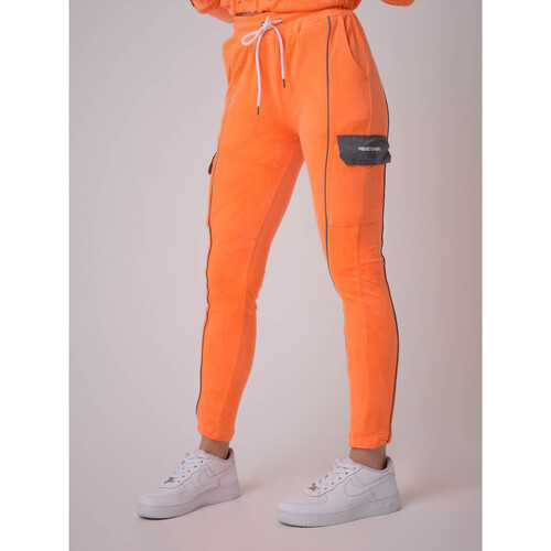 Vêtements Femme Pantalons de survêtement pour les étudiants Jogging F204085 Orange