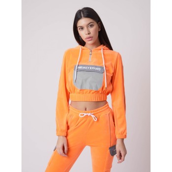 Vêtements Femme Sweats Gilets / Cardigans Hoodie F202085 Orange