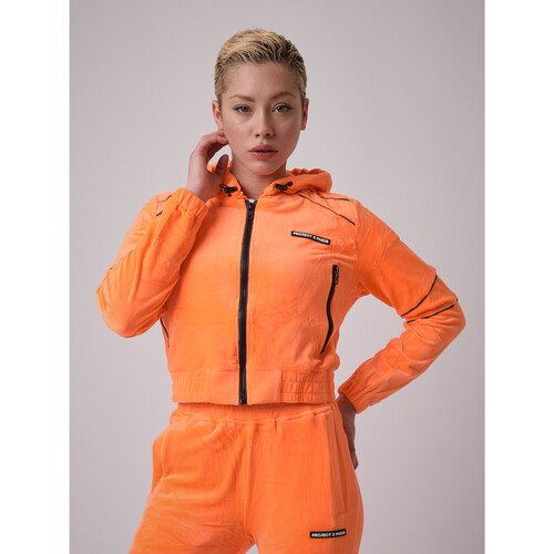 Vêtements Femme Vestes Project X Paris TEEN Sporty leopard-print shorts High Blau Orange