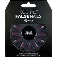 Beauté Femme Accessoires ongles Technic Faux ongles Almond   Gloss Purple Violet