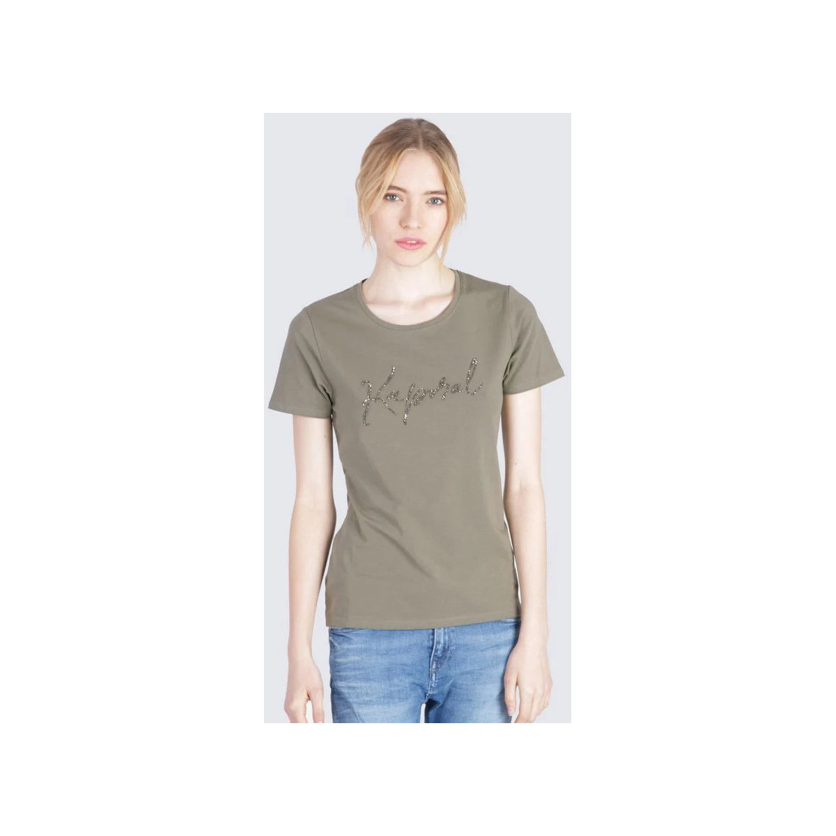 Vêtements Femme Débardeurs / T-shirts sans manche Kaporal RAXI ALOE Vert