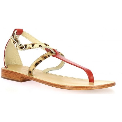 Elizabeth Stuart Nu pieds cuir rouge - Chaussures Sandale Femme 31,50 €