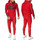 Vêtements Homme Pantalons de survêtement Monsieurmode Ensemble jogging homme Survêt 13108 rouge Rouge