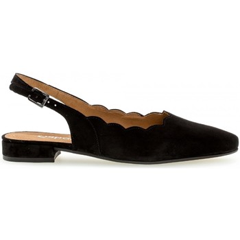 Femme Gabor daim talonrecouvert Noir - Chaussures Escarpins Femme 125 