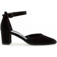 Chaussures Femme Escarpins Gabor Escarpins daim talon  block recouvert Noir