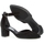 Chaussures Femme Escarpins Gabor Escarpins en daim à talon bloc recouvert Noir
