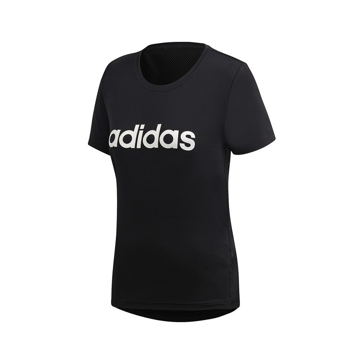 Vêtements Femme T-shirts manches courtes adidas Originals D2M Logo Tee Noir