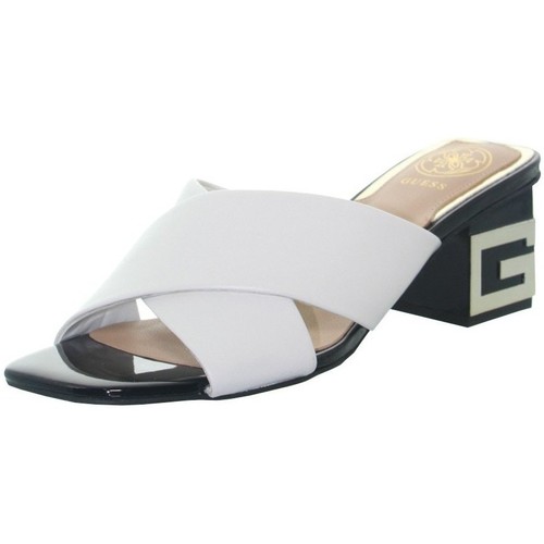 Chaussures Femme Sandales et Nu-pieds Guess Sandales à talons  ref_48236 White Blanc