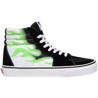 Chaussures Baskets montantes Vans SK8HI Flame Noir, Vert, Blanc