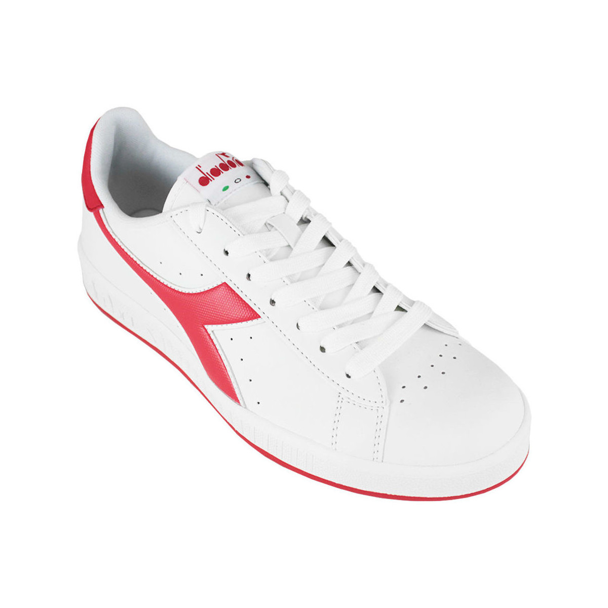 Chaussures Homme Baskets mode Diadora 101.160281 01 C0673 White/Red Rouge