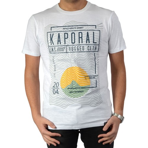 Vêtements Homme T-shirts manches courtes Kaporal Tulio Blanc