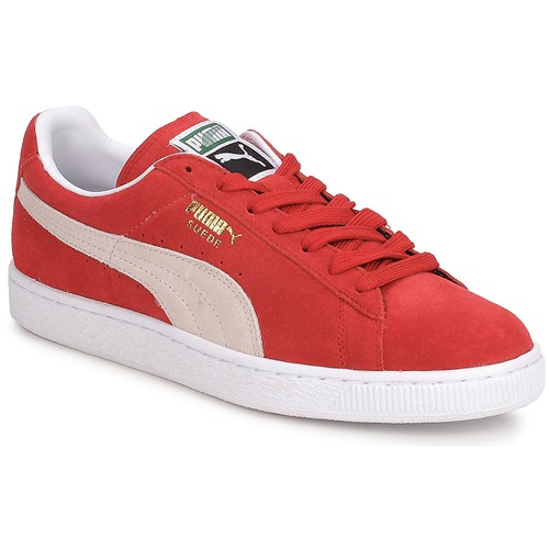 Chaussures Homme Baskets basses Puma SUEDE CLASSIC + Rouge / Blanc