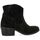 Chaussures Femme Bottes Exit Boots cuir velours Noir