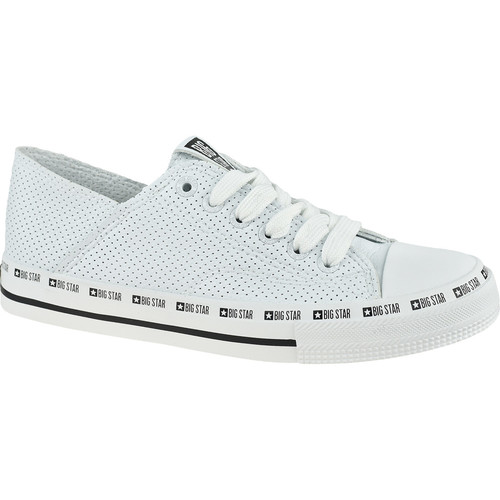 Chaussures Femme Baskets basses Big Star mid-top Shoes Blanc