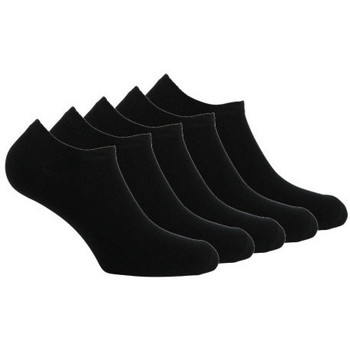 Accessoires Femme Chaussettes Kindy Lot de 5 paires de chaussettes femme invisibles en coton Noir