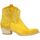 Chaussures Femme Bottes Paoyama Boots cuir velours  ocre Jaune