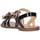 Chaussures Fille Mix & match 5789-001 Sandales Enfant Noir Noir