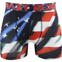 Sous-vêtements Homme Boxers Crazy Boxer CRAZYBOXER Boxer Homme BM4ASS37 FLAG Bleu