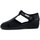 Chaussures Femme Sandales et Nu-pieds Emanuela Femme Chaussures, Confort, Tissu extensible-915 Noir