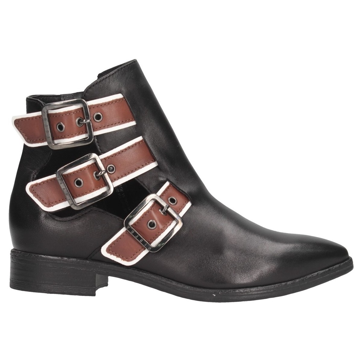 Chaussures Femme Low boots Sisley 8G9LW3273 Bottes et bottines Femme Noir Noir