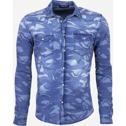 Vêtements Homme Chemises manches longues Daniele Volpe 11808881 Bleu