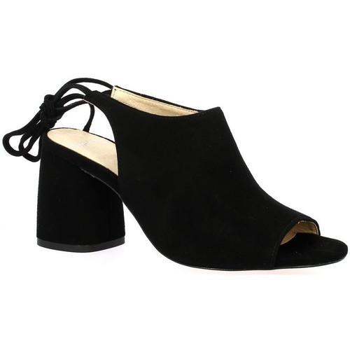 Exit Nu pieds cuir velours Noir - Chaussures Sandale Femme 83,30 €
