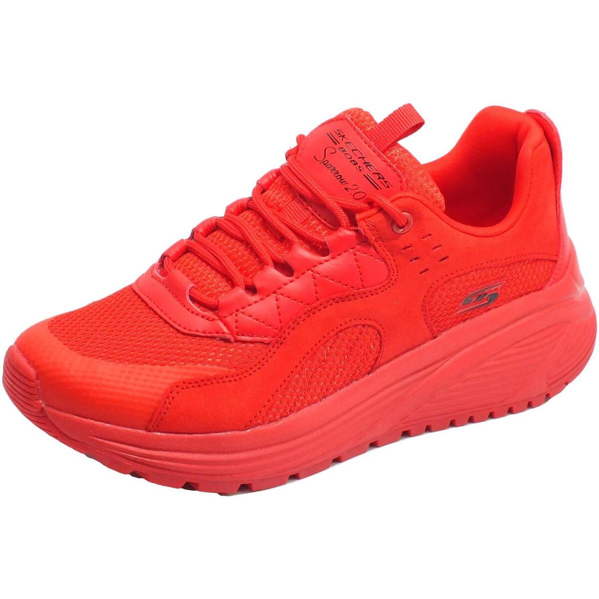 Chaussures Femme Fitness / Training Skechers 117017/RED Bobs Sparrows 2.0 Urban Sounds Rouge