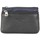 Sacs Homme Pochettes / Sacoches Hexagona Porte monnaie extra-plat  cuir RFID - Noir / Bleu Multicolore