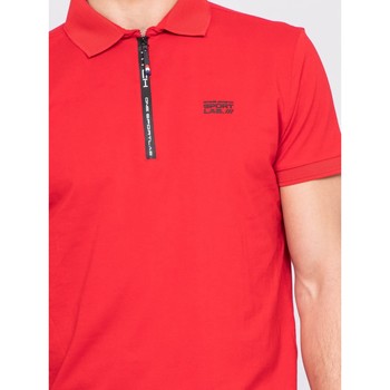 Ritchie Polo stretch zip PAXTON Rouge