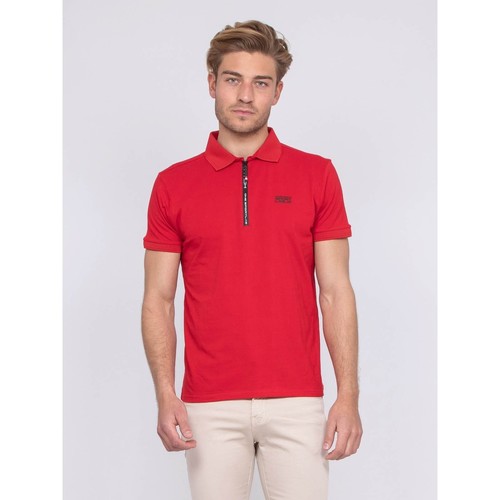 Vêtements T-shirts & Polos Ritchie Polo stretch zip PAXTON Rouge
