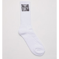 Accessoires Homme Chaussettes Obey eyes icon socks Blanc