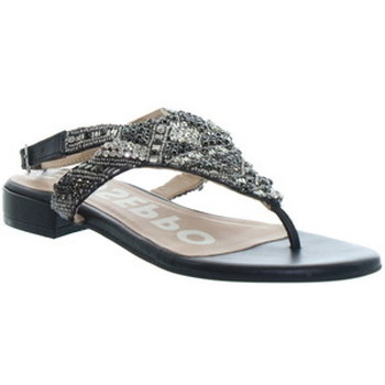 Chaussures Femme Sandales et Nu-pieds Gioseppo Sandales plates  en cuir ref_48738 Noir Noir