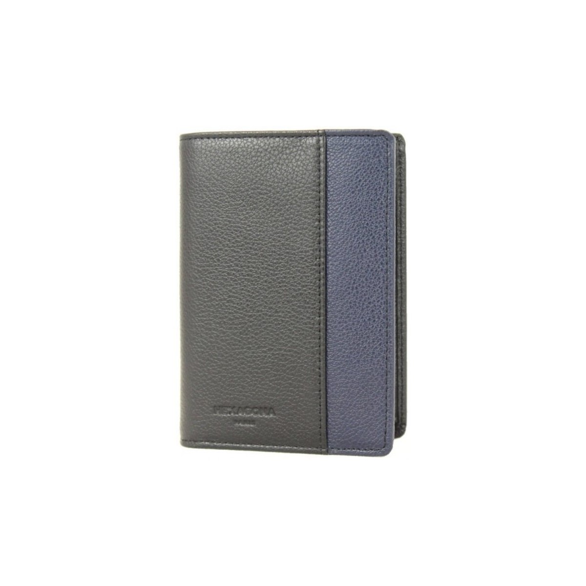Sacs Homme Pochettes / Sacoches Hexagona Petit portefeuille  cuir RFID - Noir / Bleu Multicolore