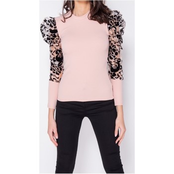 Vêtements Femme Cotton Tweed Sweater Vest KSNK5963 Parisian 106887363 Rose