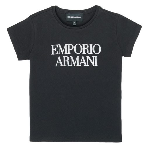 T-shirts Manches Courtes Fille Emporio Armani 8N3T03-3J08Z-0999 Noir - Livraison Gratuite 