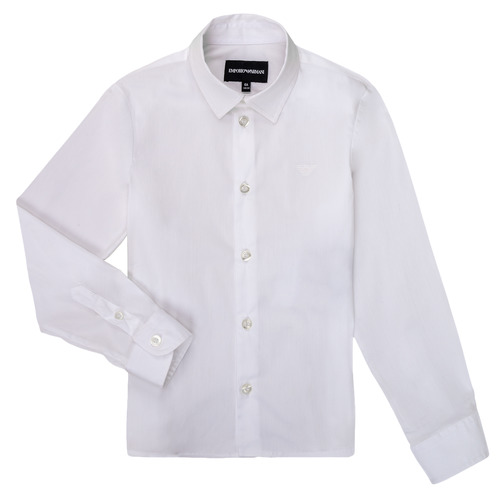 Vêtements Garçon Chemises manches longues Emporio Armani 8N4CJ0-1N06Z-0100 Blanc
