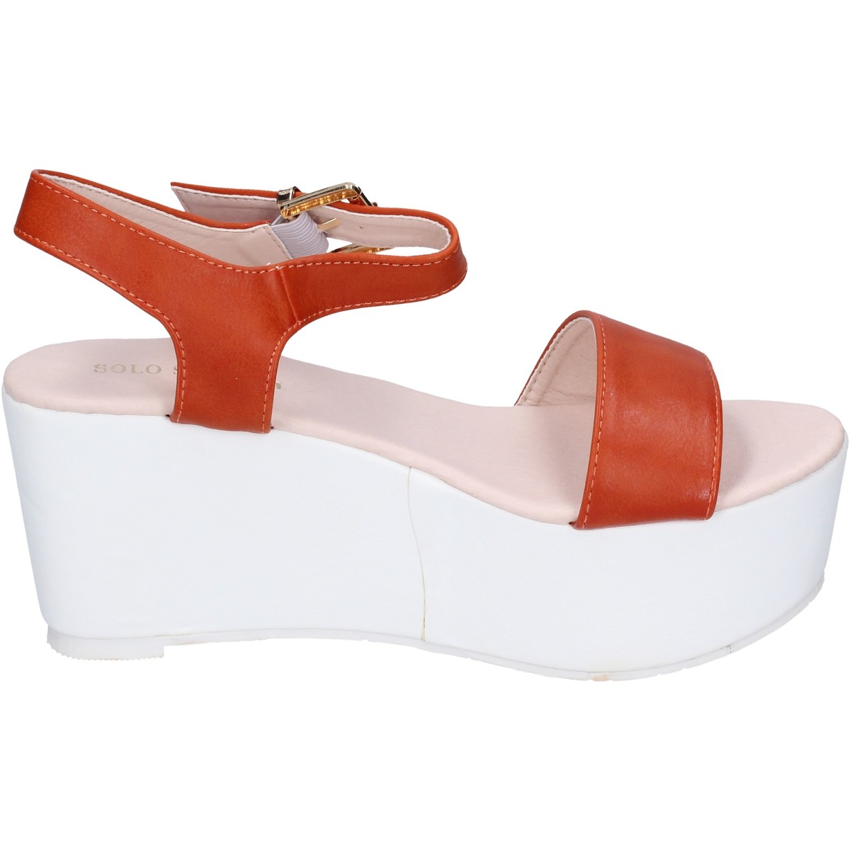 Chaussures Femme Sandales et Nu-pieds Solo Soprani BN770 Orange
