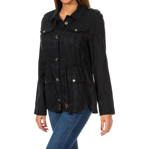 Vestes Superdry Luxe Utility Jacket Shirt Noir - Livraison Gratuite 