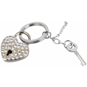 Accessoires textile Femme Porte-clés A Découvrir ! Porte clés cœur argenté et strass Multicolor