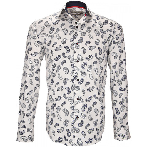 Emporio Balzani chemise a motifs san severo blanc Blanc - Vêtements  Chemises manches longues Homme 48,50 €
