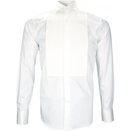 Andrew Mc Allister chemise a plastron windsor blanc Blanc - Vêtements  Chemises manches longues Homme 65,00 €