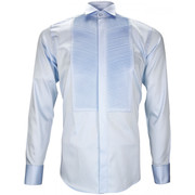 chemise a plastron windsor bleu