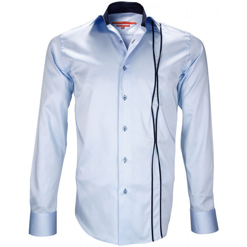 Vêtements Homme Chemises manches longues Stones and Boneser chemisette mode ickenham bleu Bleu
