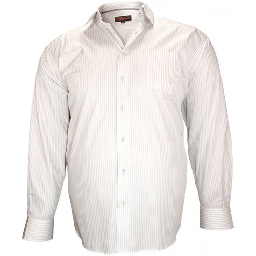 Doublissimo chemises double fil 120/2 bristol gris Gris - Vêtements  Chemises manches longues Homme 65,00 €