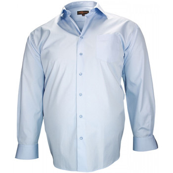 Vêtements Homme Chemises manches longues Doublissimo chemise haut de gamme birmingham bleu Bleu