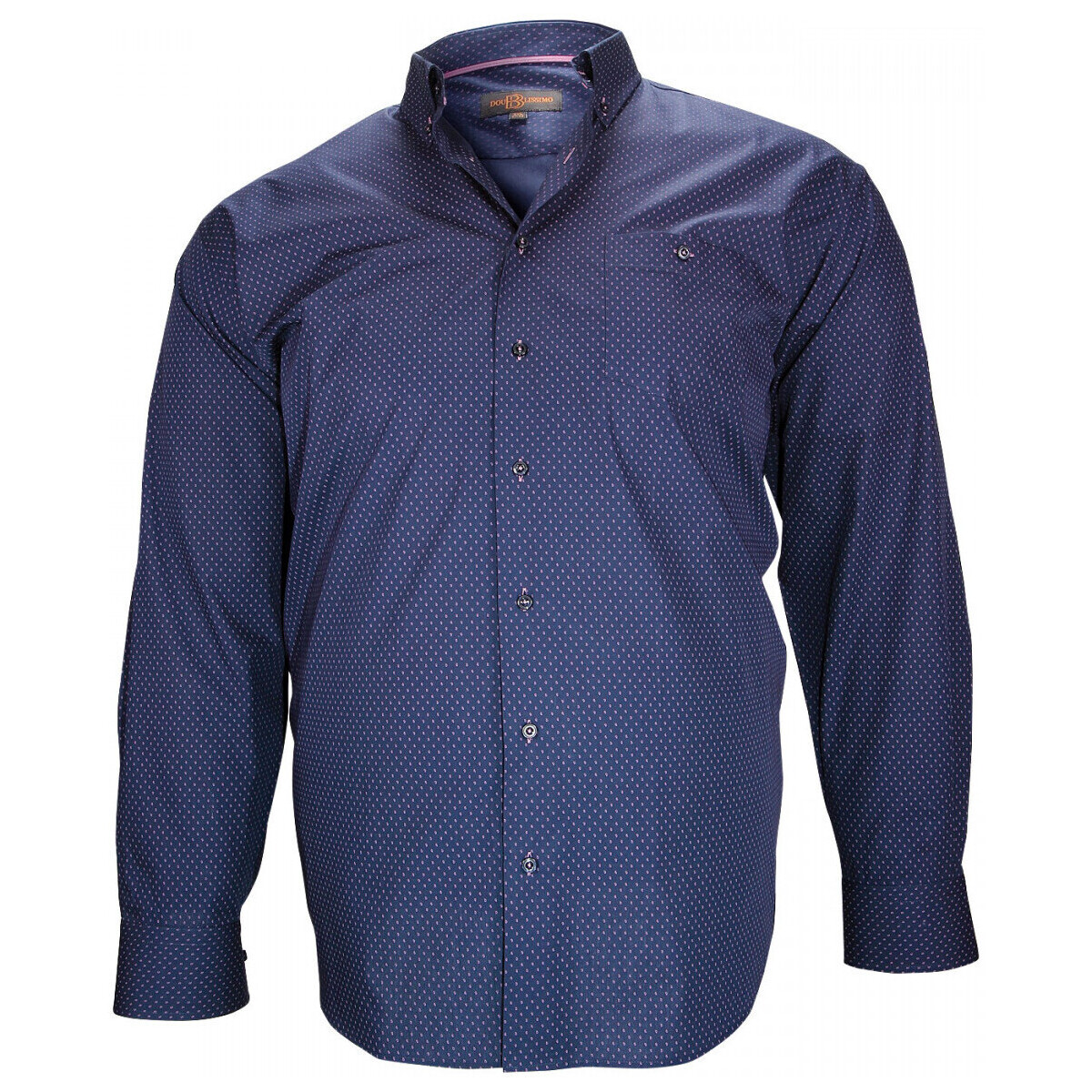 Vêtements Homme Chemises manches longues Doublissimo chemise fantaisie sheffield bleu Bleu