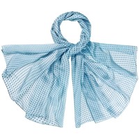 Accessoires textile Femme Echarpes / Etoles / Foulards Allée Du Foulard Etole soie Apala Bleu
