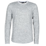 basic short-sleeved T-shirt Grau